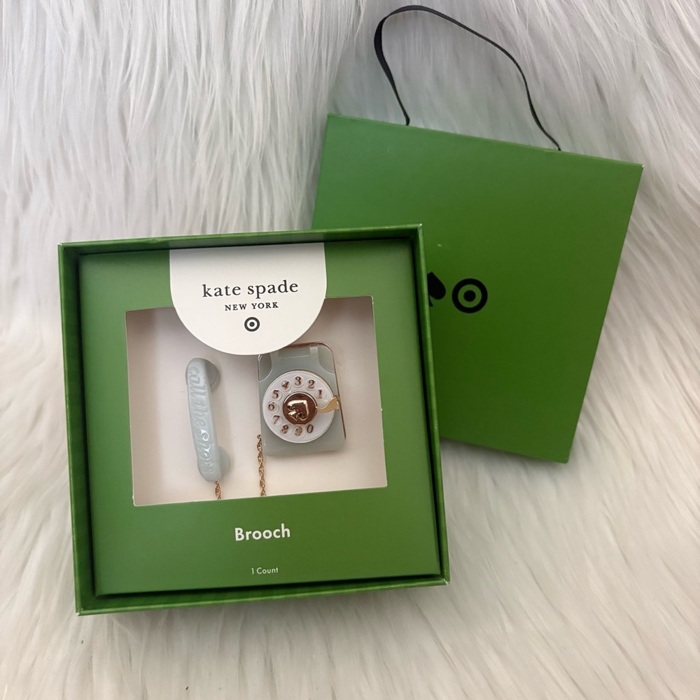 RARE Kate Spade x Target Vintage Style Rotary Phone Brooch Pin